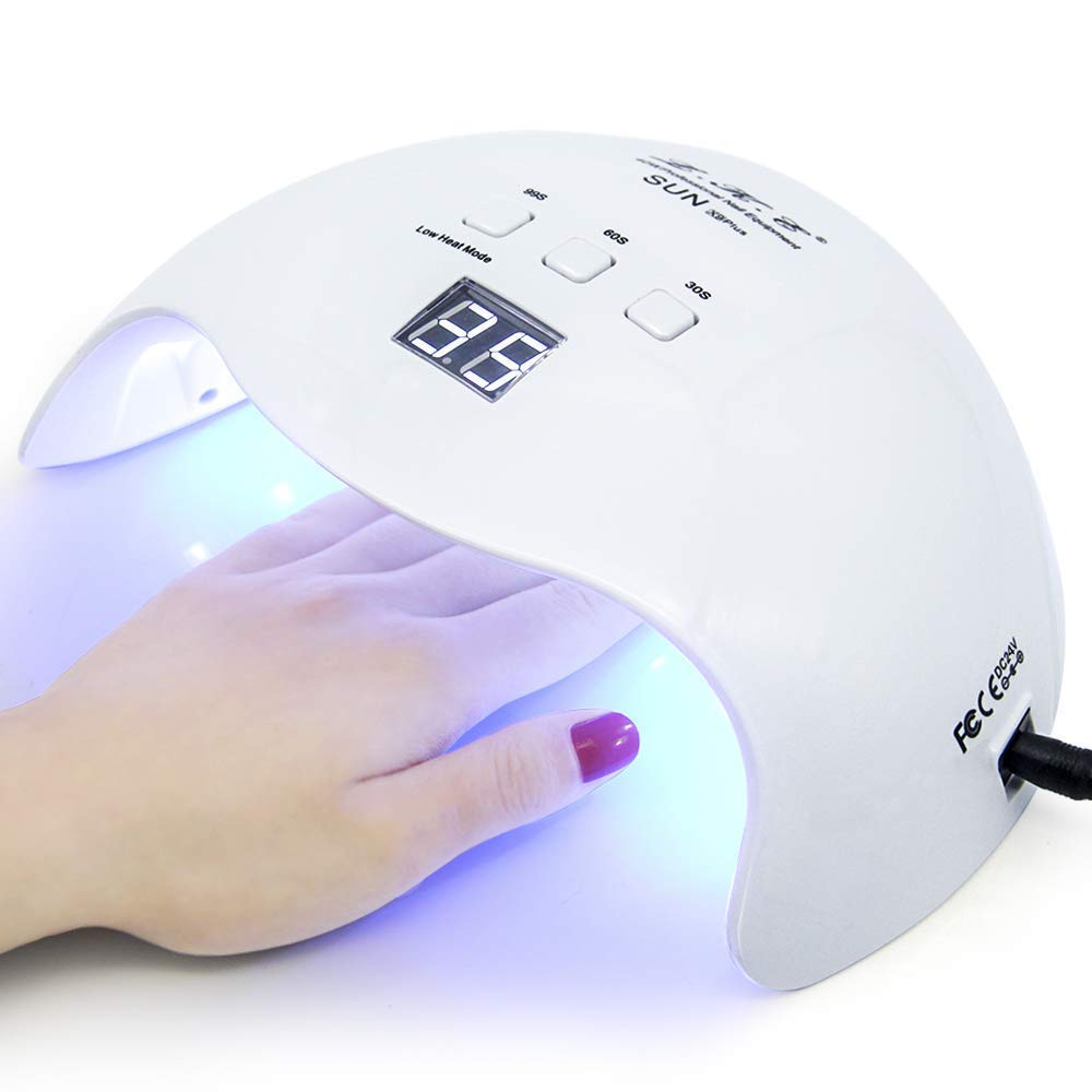 LKE front view of white 40W lamp showing compact design and fast curing