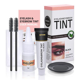 LLNNOVUE front packaging showing compact black lash and brow kit