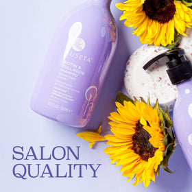 L LUSETA after shampoo shiny hair shows improved look and smoothness