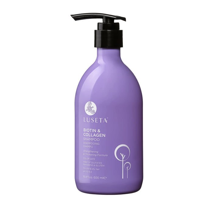 L LUSETA front bottle display showing product and clear benefits