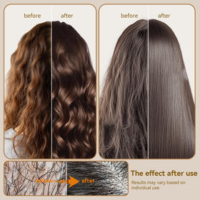 L LUSETA conditioner texture showing smooth glide for detangling