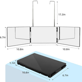 LMZNXCZ close-up of glass edge and ABS frame for clearer, durable reflection