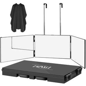 LMZNXCZ tri-fold front view showing full three-panel visibility and precise grooming