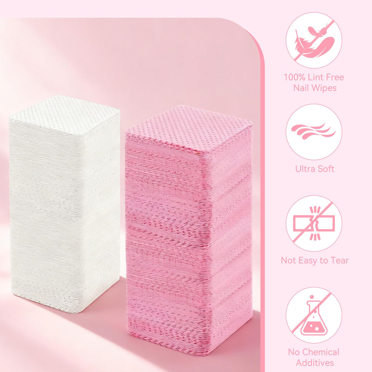 LNDIEHS close-up non-woven texture showing lint-free, durable fibers