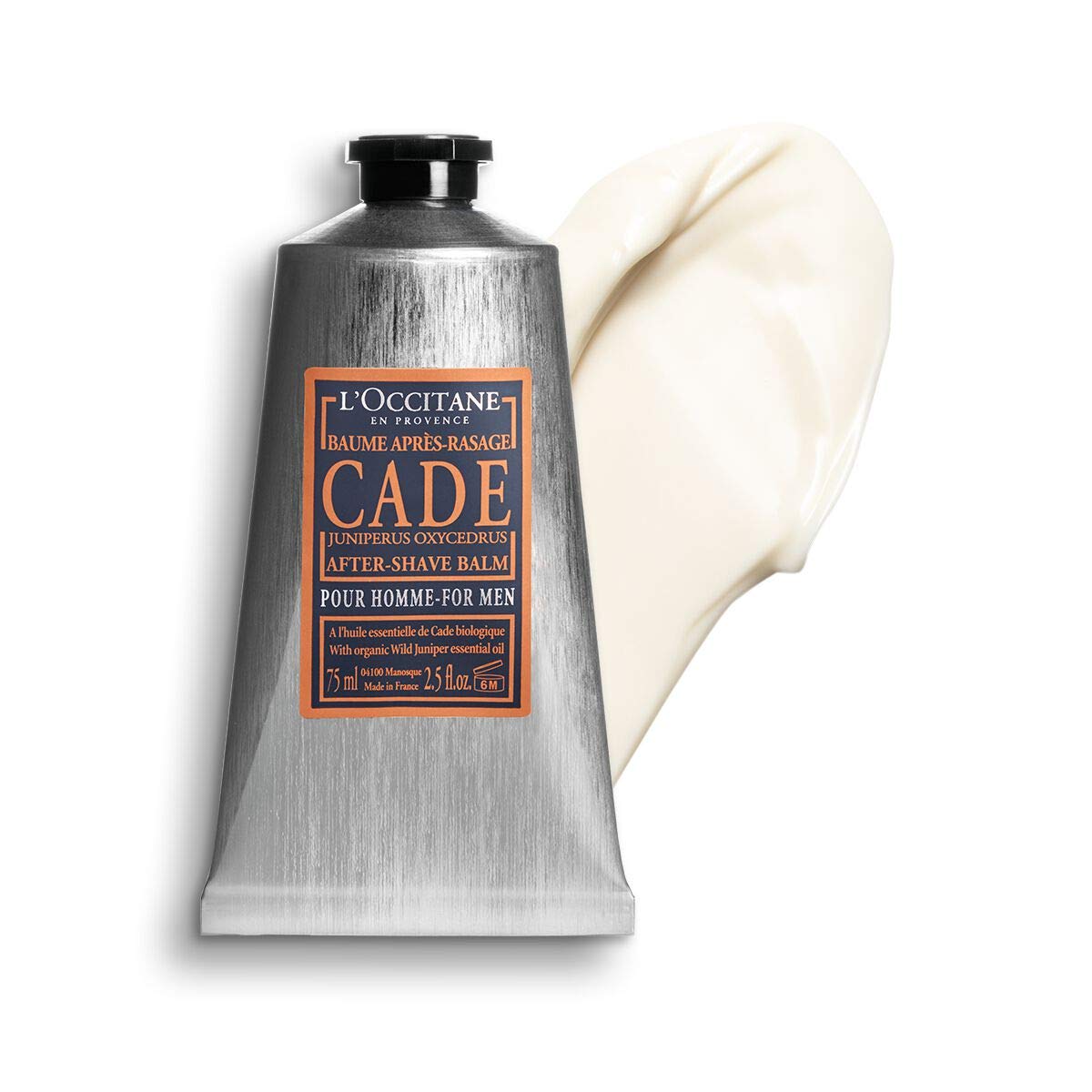 L'OCCITANE close-up of balm texture highlighting lightweight, fast-absorbing finish for instant comfort