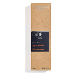 L'OCCITANE Cade shaving cream dense foam texture demonstrating cushion