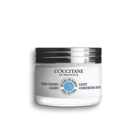 L'OCCITANE front tube view showing brand and lightweight moisturizer benefits