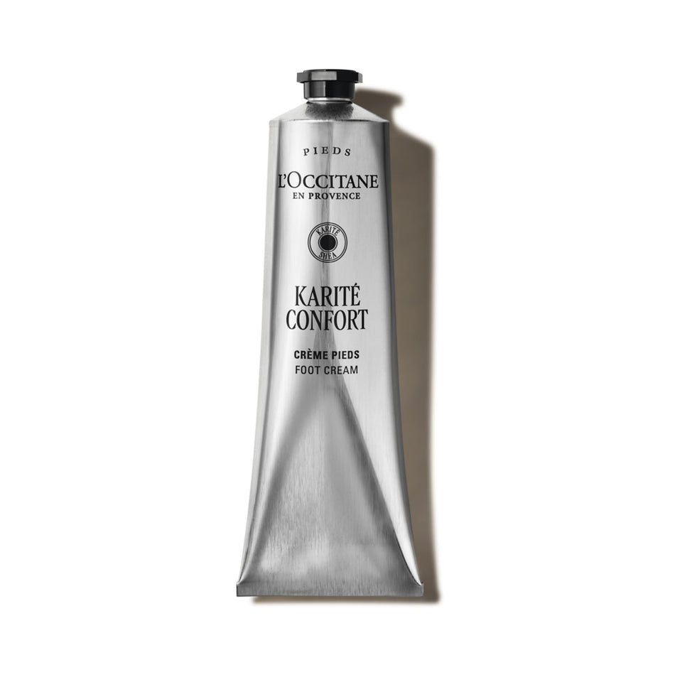 L'OCCITANE front tube showing product branding and size benefits