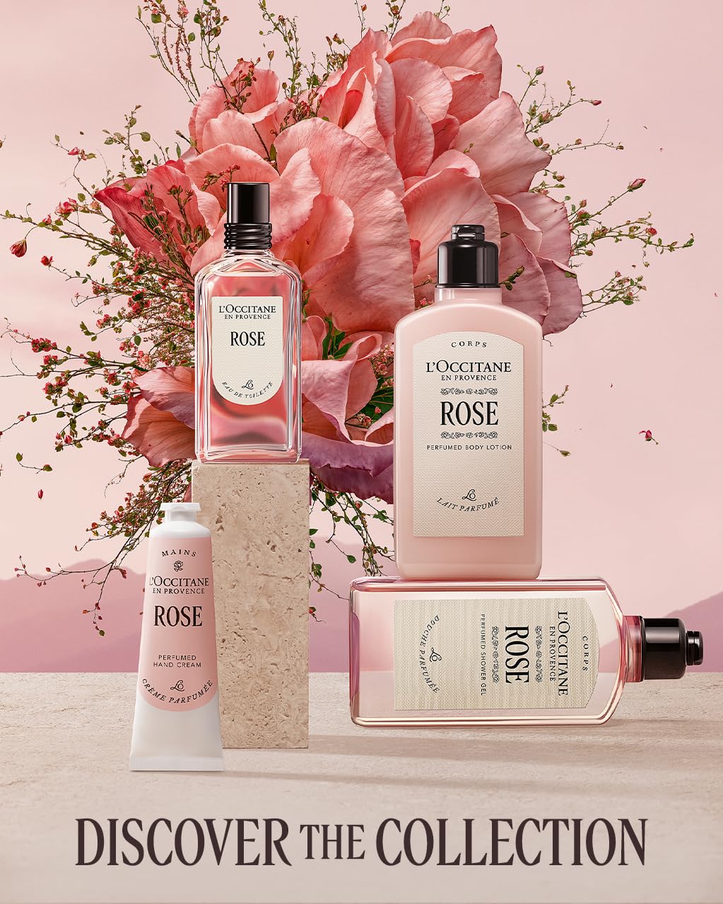 L'Occitane on a vanity in a lifestyle setting suggesting daily luxury