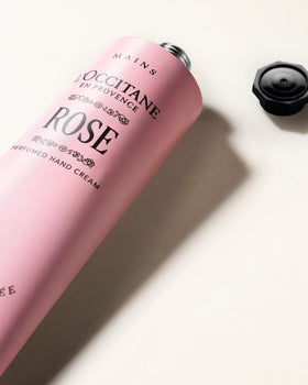 L'Occitane applied on palm displaying easy absorption and softness