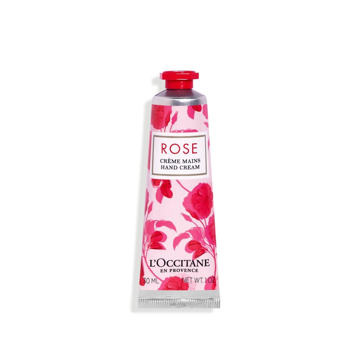 L'Occitane tube front view showing elegant packaging and easy portability benefit