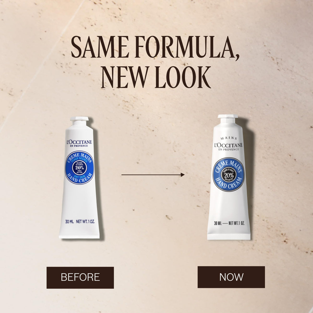 L'OCCITANE tube cap detail highlighting leak-proof convenience and portability