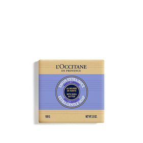L'OCCITANE soap front packaging showing brand and lavender scent, easy selection