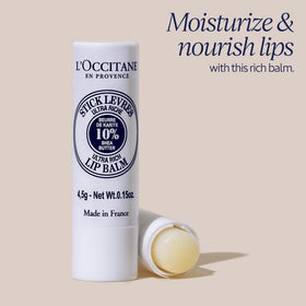 L'OCCITANE twist-up stick detail demonstrating smooth, easy application