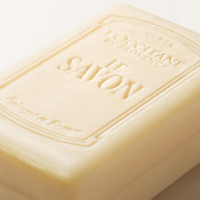 L'OCCITANE label detail showing ingredients and artisan quality
