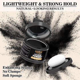 lockmio applicator brush demo applying powder precisely for hairline definition