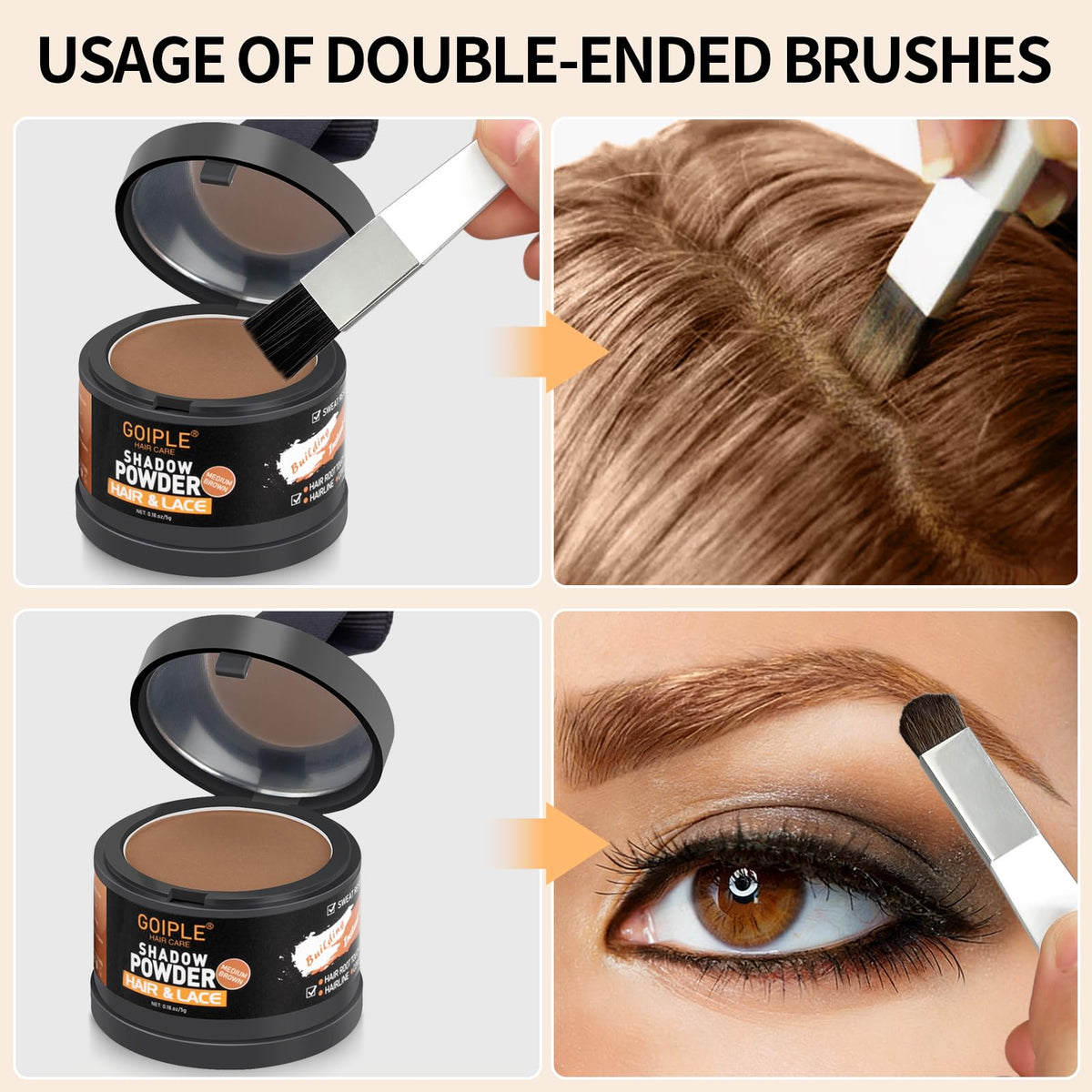 lockmio eyebrow use showing defined brows and natural enhancement benefit
