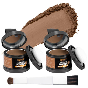 lockmio front compact showing medium brown shade and neat packaging benefit natural touch-ups