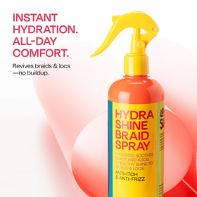LOCK'N SLEEK bottle label detail highlighting ingredients and clear instructions benefit