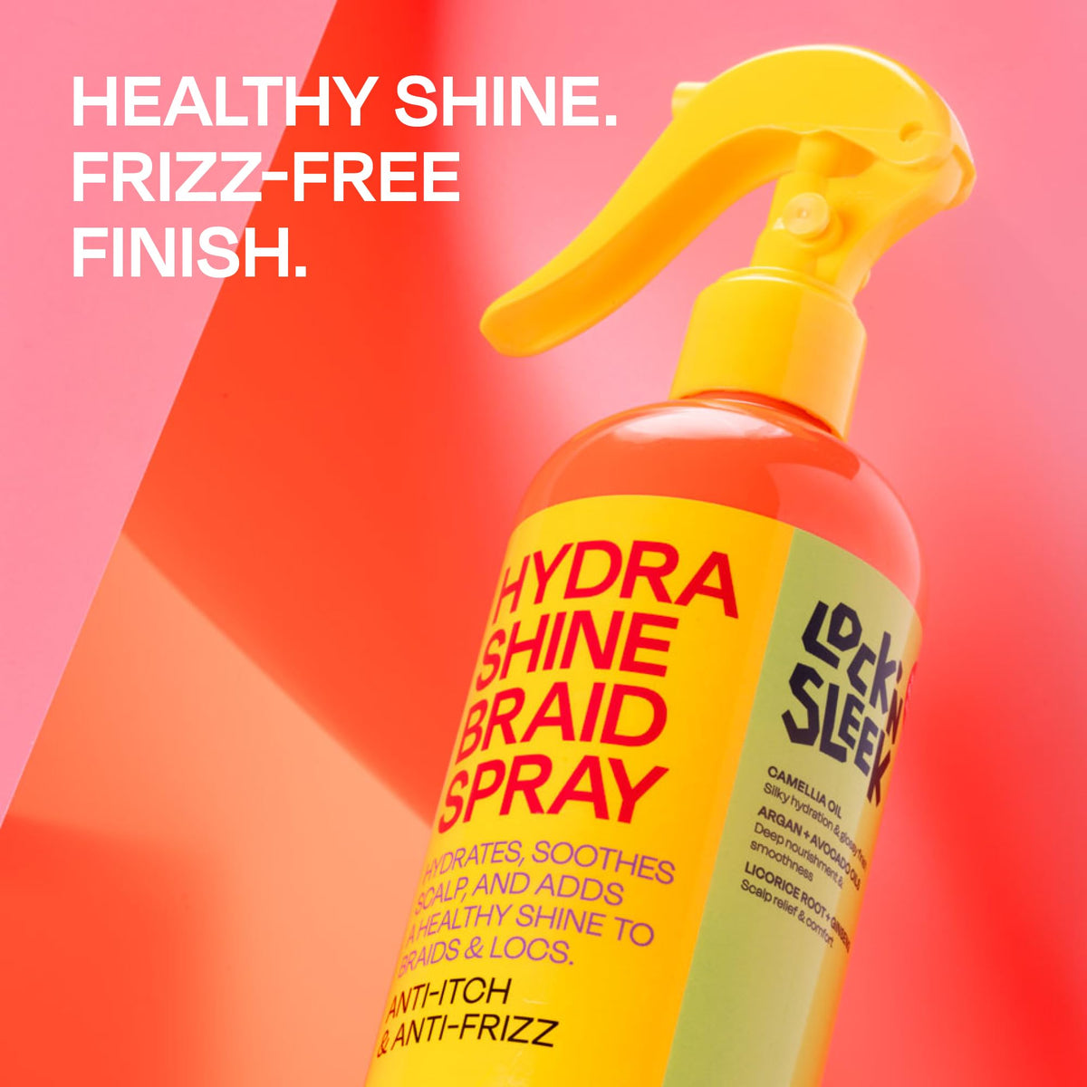 LOCK'N SLEEK used in styling scene showing refreshed braids and tidy edges benefit