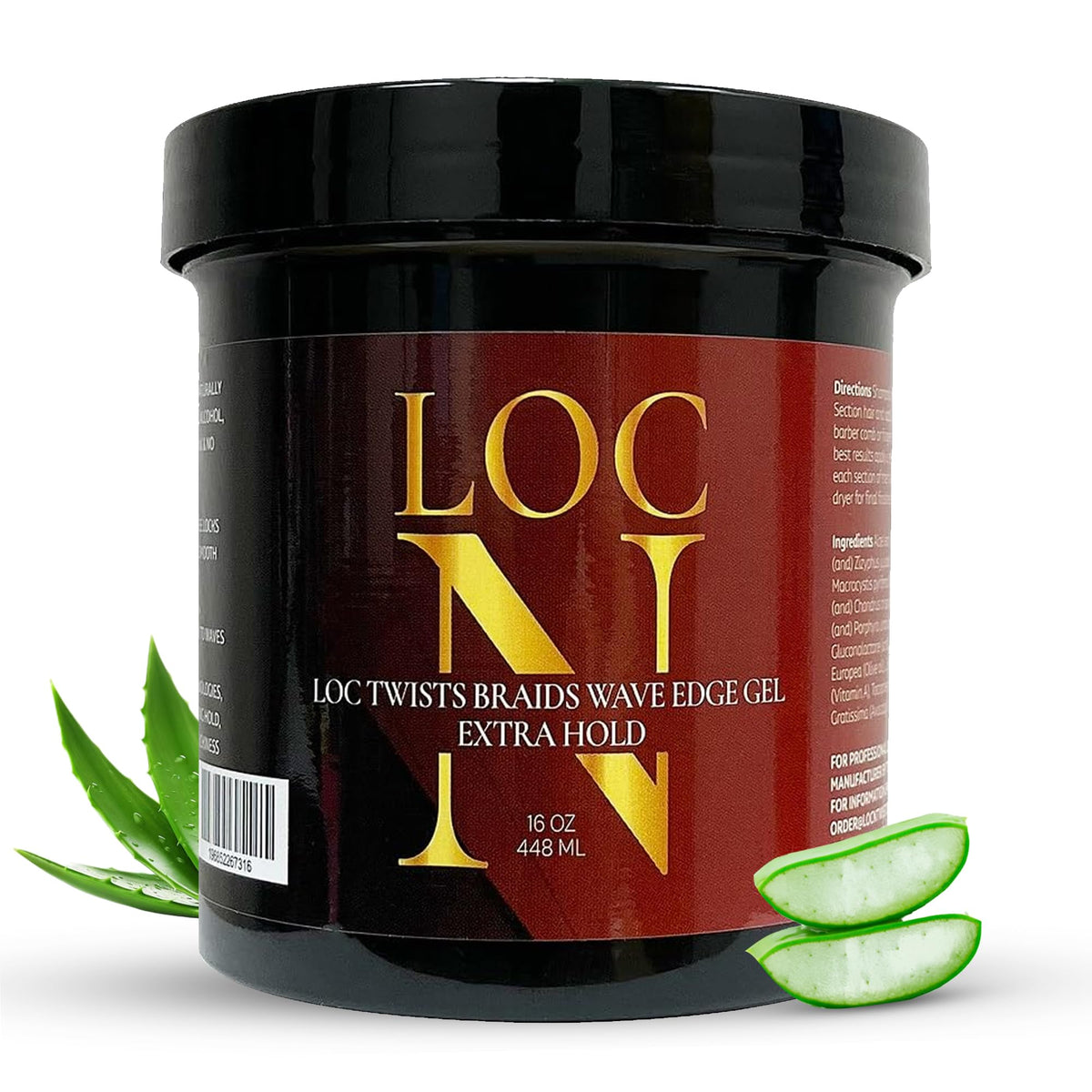 LOCN close-up of gel applied to edges, demonstrating smooth hold and shine