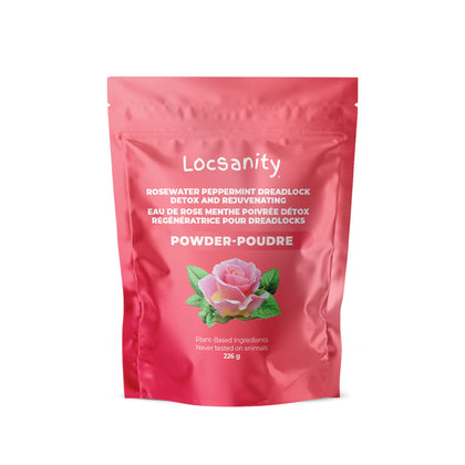 Locsanity front packaging showing product and benefits