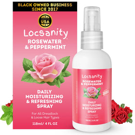 Locsanity front packaging showing bottle and branding with clear benefits