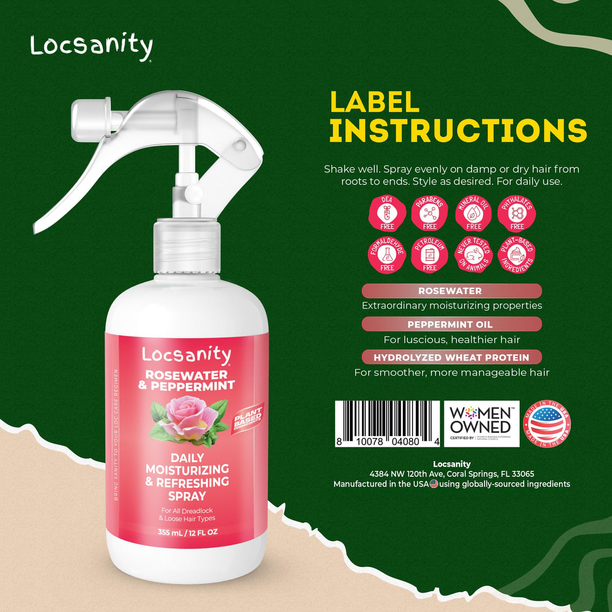 Locsanity lifestyle image woman refreshing hair outdoors for daily use