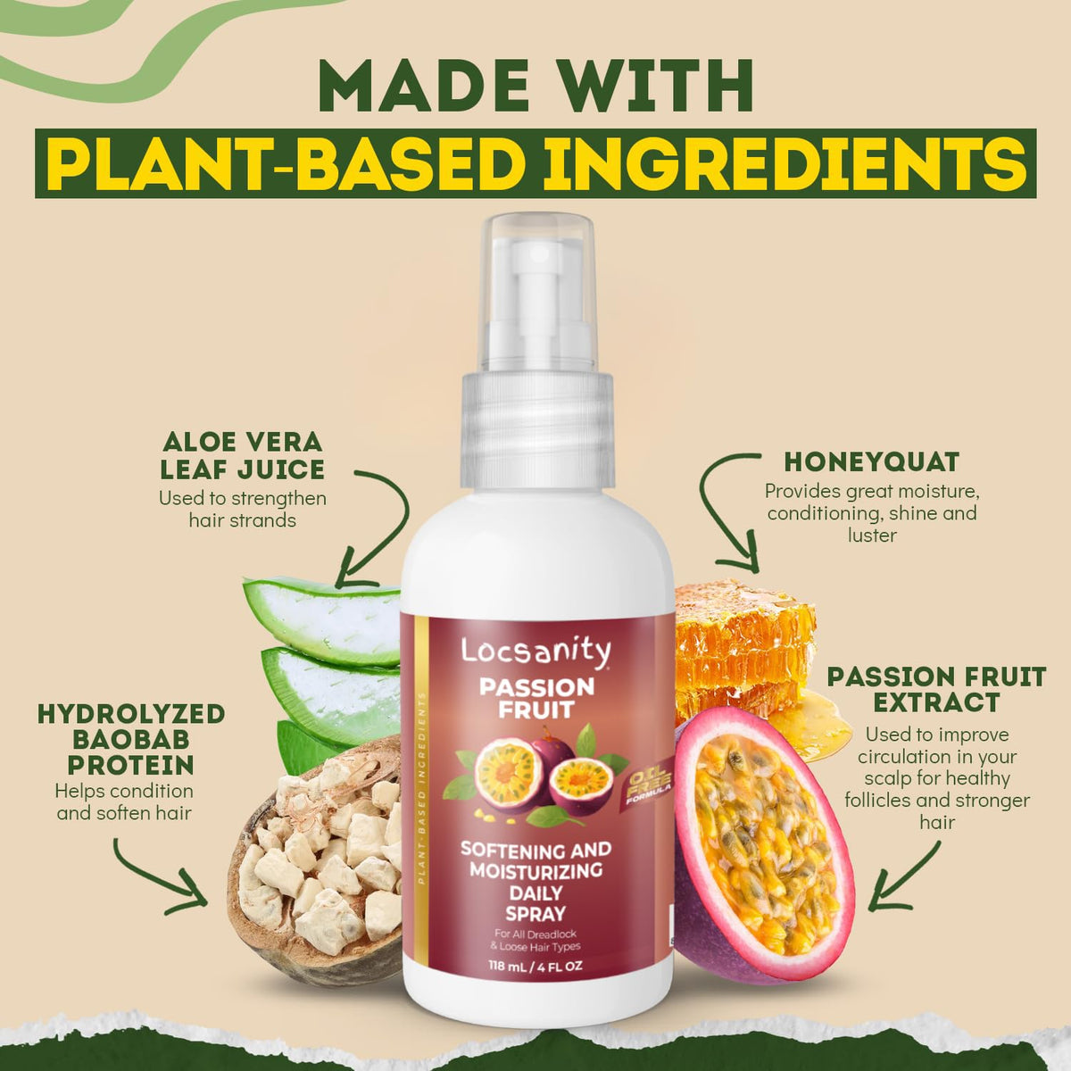 Locsanity spray mist dispersing fine hydration providing lightweight moisture without residue