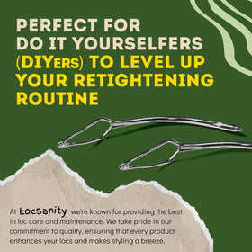 Locsanity packaging with instruction sheet, eases beginner interlocking