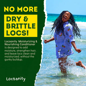 Locsanity applied at scalp showing peppermint refresh and reduced itch