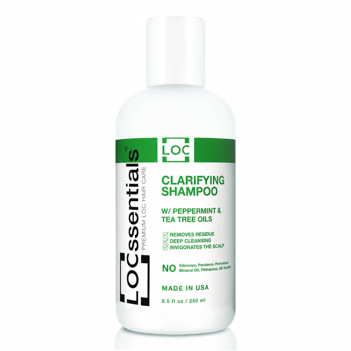 LOCssentials front bottle showing product benefits and label for quick identification