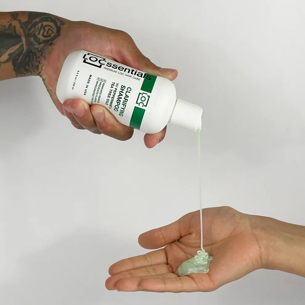 LOCssentials bottle held in hand showing size for travel and home use