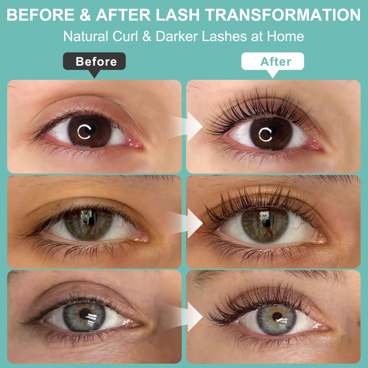 Loeland lash and brow tint with brushes for defined, long-lasting color