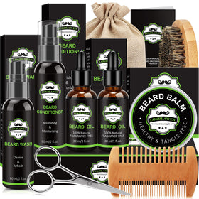 LOKDLAWEN front packaging displaying complete 10-in-1 beard kit, ideal for gifting