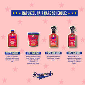 Lola Rapunzel jar on bathroom shelf lifestyle setup for easy weekly care