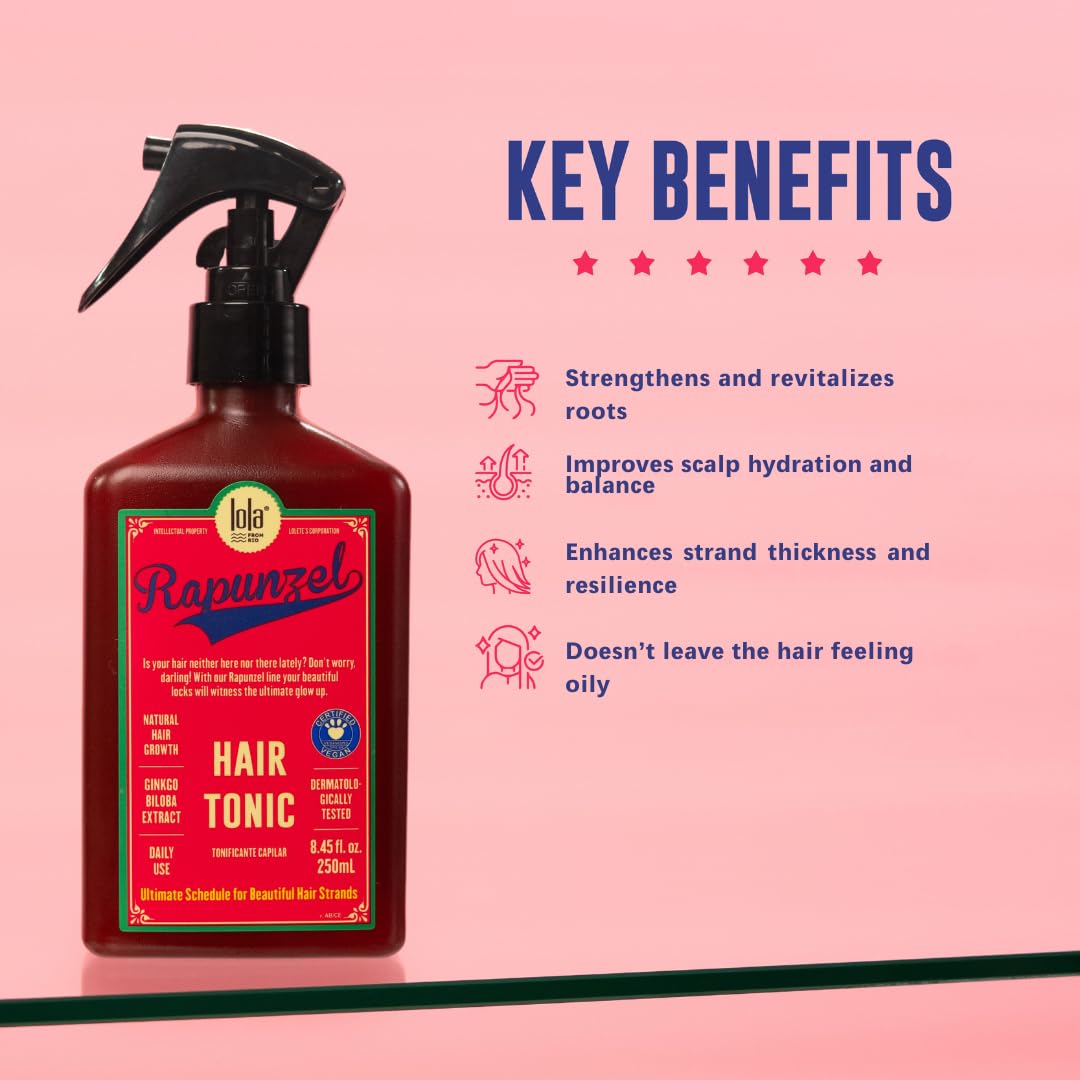 Lola From Rio spray mist dispersing evenly for light, non-greasy volume