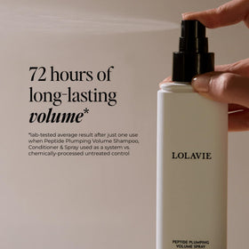 LolaVie product texture on hand illustrating silky, non-sticky finish