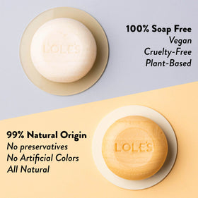 LOLE'S bar on bathroom sink in natural lifestyle setting
