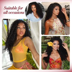 LOLLY HAIR finished curly protective style showing natural, bouncy results