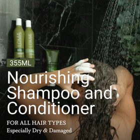 Loma conditioner cream texture showing hydration and slip benefit