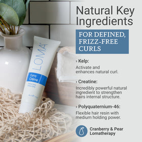 Loma Curvature open texture close-up showing creamy consistency and moisturizing look