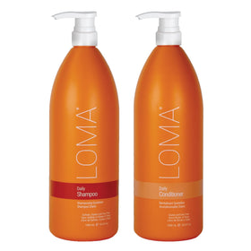 Loma duo front packaging showing both 33 oz bottles and citrus scent for everyday care