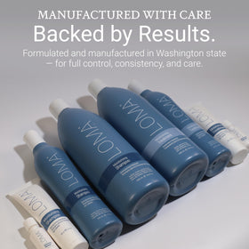 Loma authenticity code label close-up proving genuine product assurance