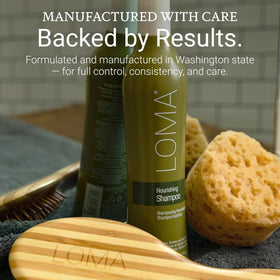 LOMA ingredients highlight olive oil and creatine for strengthening hair