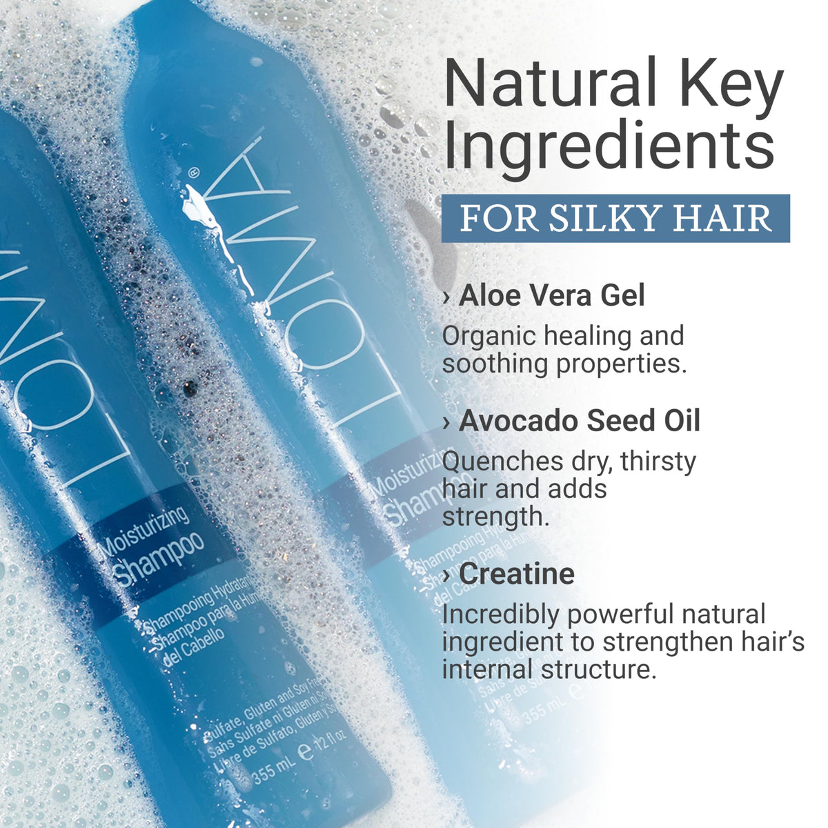Loma bottle in hand showing 12 ounce scale and travel-friendly size benefit