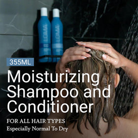 Loma shampoo texture closeup demonstrating creamy consistency and moisturizing benefit