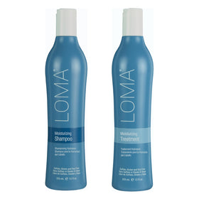 Loma front packaging showing both 12 fl oz bottles, clear product identification and benefit