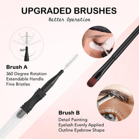 Lomansa application brush with gloves showing easy clean handling