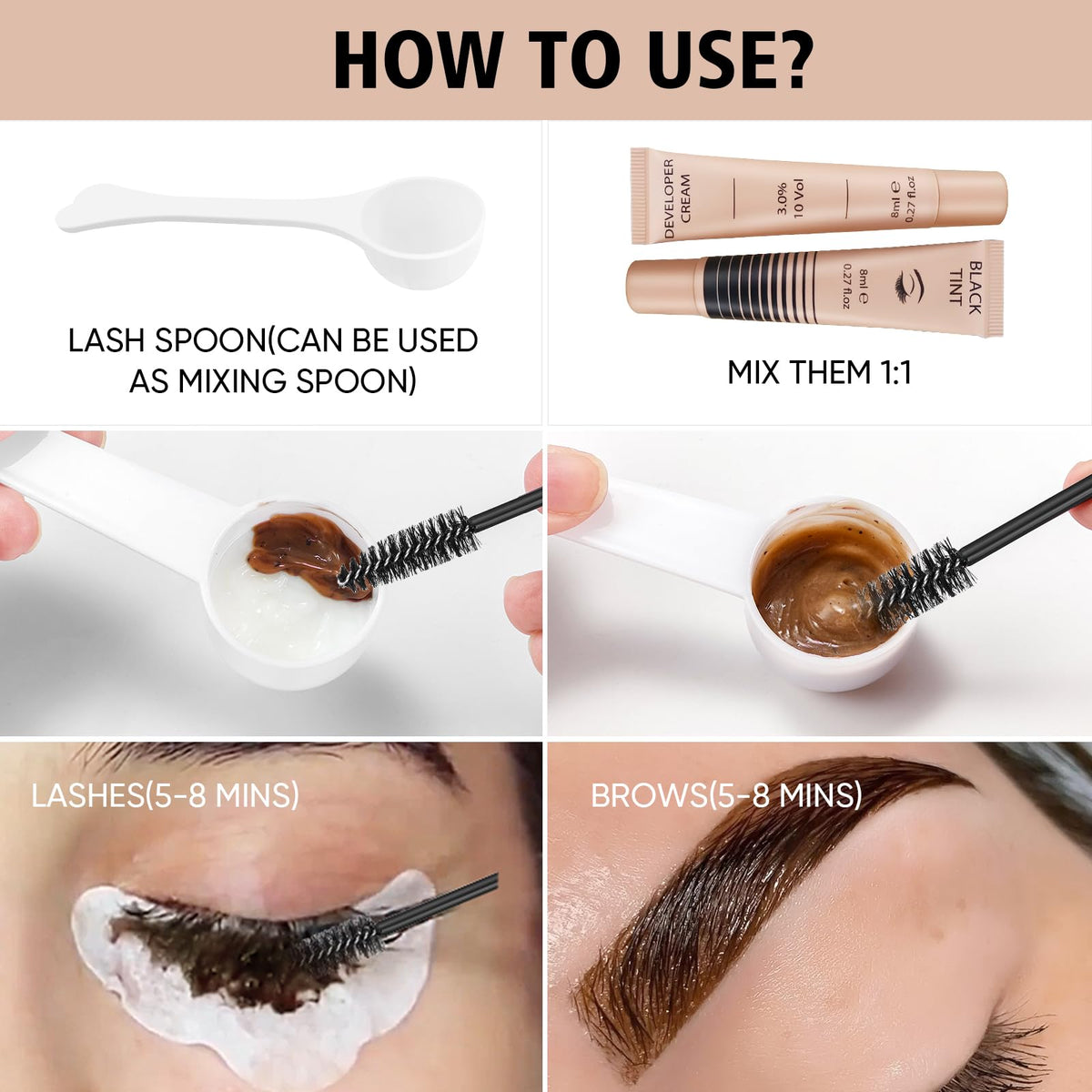 Lomansa before and after eyes showing fuller, darker lash benefit